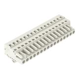 MCS-MIDI Classic gniazdo 16-bieg. j-szare raster 5 mm