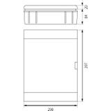 Rozdzielnica podtynkowa 2x12 IP30 SRp-24/B 2.15 OPATÓWEK