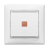 VALENA ŁĄCZNIK JEDNOBIEGUNOWY ZE WSKAŹNIKIEM PRZEPŁYWU PRĄDU BIAŁY 10AX-250~, Legrand