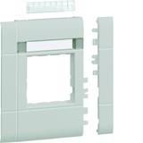 tehalit.WA Maskownica 120mm 1-kr 50x50mm pole opis. PC-ABS bezhalog. jasnoszary