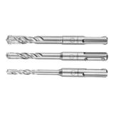Zestaw wierteł do betonu SDS Plus, quatro, zestaw 3 szt. - 6, 8, 10 x 110 mm