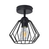 Waya 1P E27 lampa wisząca max. 60W czarna krótka AD-LD-6261BE27M ORNO