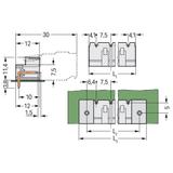 MCS-MIDI Classic wtyk 10-bieg. j-szary raster 7,5 mm
