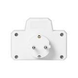 Rozgałęźnik 2x2P+Z (Schuko) z włącznikiem, biały OR-AE-13187(GS) ORNO
