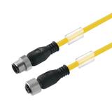SAIL-M12GM12W-4-6.0UGE Przewód czujnika-siłownika (zmontowany), Kabel połączeniowy, M12 / M12, Liczba biegunów: 4, Długość kabla: 6 m, złącze męskie, proste - złącze żeńskie /1sz 1093070600 WEIDMÜLLER