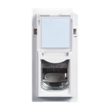 LIVING NOW - GNIAZDO RJ45 - UTP - KAT.6 - 1 MODUŁ - BIEL, Bticino