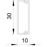 WDK 10030 KANAŁ ŚCIENNY I SUFITOWY 10X30X2000