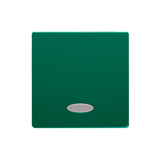 Simon Basic Klawisz pojedynczy z oczkiem do łączników/przycisków z podświetleniem zielony