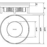 tehalit.VE-EE Pokrywa tubus IP54 20kN EKSR06 fi215 25mm stal nierdzewna