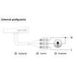 Automat zmierzchowy z wewnętrznym czujnikiem światłoczułym do załączania oświetlenia LED AZH-LED F&F