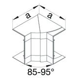 tehalit.BRP/BRAP Kąt wewnętrzny 65x170 lakierowanaier aluminium BRP651704HLAN HAGER