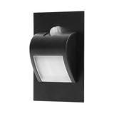 DRACO LED NEW 1,5W oprawa schodowa podtynkowa 12VDC 30lm 6000K czarny czujnik ruchu i zmierzch AD-OS