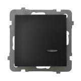 AS Łącznik kontrolny z podświetleniem niebieskim - kolor czarny metalik