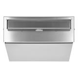 Skrzynka na listy przelotowa SAMOA ze stali nierdzewnej, z zamkiem bębenkowym, inox