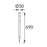 Lampa solarna LED DOS LED 69 0,06W BLACK CW
