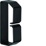 tehalit.BA6 Klamra do przewodów 40x80 czarny B400803 HAGER