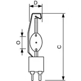 MASTER MHN-SE 2000W/956 GX22 400V HO UNP Lampa wyładowcza