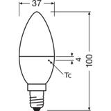 Lampa LED VALUE Classic B40 non-dim plastik 4,9W 840 E14