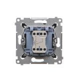 Simon 54 Łącznik schodowy z podświetleniem LED 10A 250V szybkozłączka czarny DW6L.01/49 KONTAKT