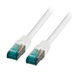 Patchcord RJ45 S/FTP kat. 6A LSZH biały 1,5m MK6001.1,5W