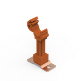 CU UCHWYT DYSTANSOWY PRZYKRĘCANY/P 63.1/P CU