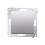 Simon 54 Łącznik dwubiegunowy 16A z. śrub. srebrny mat