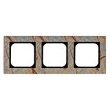 SONATA Ramka potrójna - kolor kamień (forest)