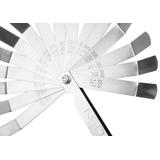 Szczelinomierz 16 listków odgiętych (0.127 - 0.508mm) 65MN/stal nierdzewna