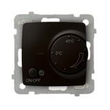 KARO Regulator temperatury z czujnikiem podpodłogowym - kolor czekoladowy metalik