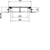 tehalit.BK Kanał współpoziomy wanna stalowa BKW 400x(90-130)mm stal BKW400090 HAGER