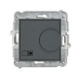 MINI Mechanizm elektronicznego regulatora temperatury z czujnikiem podpodłogowym grafitowy mat