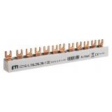 Szyna łączeniowa widełkowa 4P 100A 16mm2 (12mod.) IZ16/L1NL2NL3N/12 002921215 ETI
