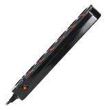 Listwa zasilająca Multiswitch czarna 6 gniazd z wyłącznikami 1,5m ORNO