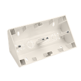 Simon 54 Premium Puszka natynkowa narożna 2-krotna do ramek PREMIUM kremowy