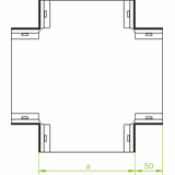 CZKN190H38 Czwórnik kanału 1,0 mm