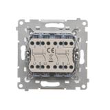 Simon 55 Łącznik krzyżowy podwójny szybkozłączka Aluminium mat TW7/2.01/143 KONTAKT