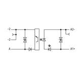 złączka z optoseparatorem 12/24VDC/0,1A/-25/+30 /10szt./ WAGO