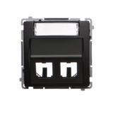 Simon BASIC WMUK-P2xP0x-Y013 Pokrywa gniazd teleinformatycznych na wkłady RJ typu: Panduit, skośna p BMGPS2P.02/49 KONTAKT