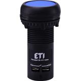 ECF-11-B - Przycisk kompaktowy z guzikiem krytym, 1NO+1NC, Niebieski