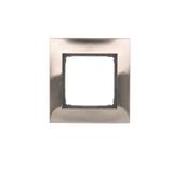 Simon 54 Premium Ramka 1-krotna PREMIUM IP20 / IP44 inox DR1/61 KONTAKT