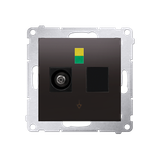 Simon 54 Gniazdo ekwipotencjalne pojedyncze antracyt