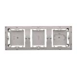 puszki instal. Puszka natynkowa płytka (31mm) potrójna stal inox MPN3/21 KONTAKT