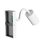 SQUALLA VARIOSA FLEXI SWITCH GU10 KINKIET 230V IP20 55x100x410MM BIAŁY OKRĄGŁA