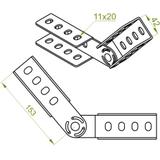LWP Łacznik wzmocniony przegubowy 3,0 mm