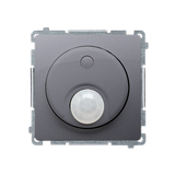 Simon Basic Łącznik z czujnikiem ruchu 20-500 W srebrny mat