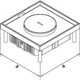 tehalit.VE-EE Pokrywa tubus IP54 20kN EKSQ12 244X244 25mm stal nierdzewna