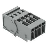 X-COM wtyk 4-biegunowy szary raster 5 mm /50szt./ WAGO
