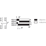 ŁĄCZNIK KRAŃCOWY (METAL / TWORZYWO) DŹWIGNIA Z ROLKĄ