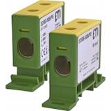 Zacisk 150A 1-torowy 16-70mm2 PE do przewodów Al/Cu żółto-zielony EDBS-50B/PE 001102421 ETI