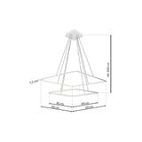 Milagro lampa wisząca LED Nix White 50W 3500lm 3000K ML514